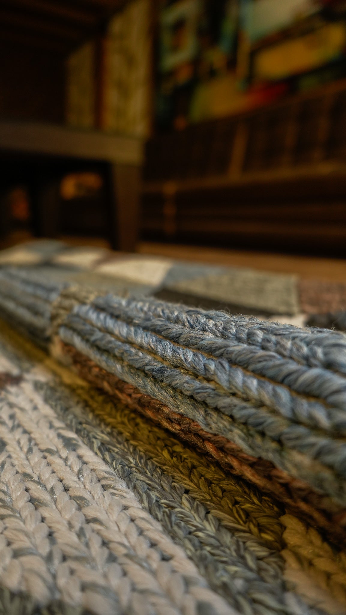 Modern Mosaic Hand-Woven Polypropylene Indoor-Outdoor Rug