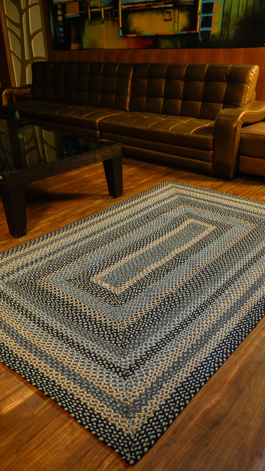 Braided Elegance Hand-Woven Polypropylene Indoor-Outdoor Rug