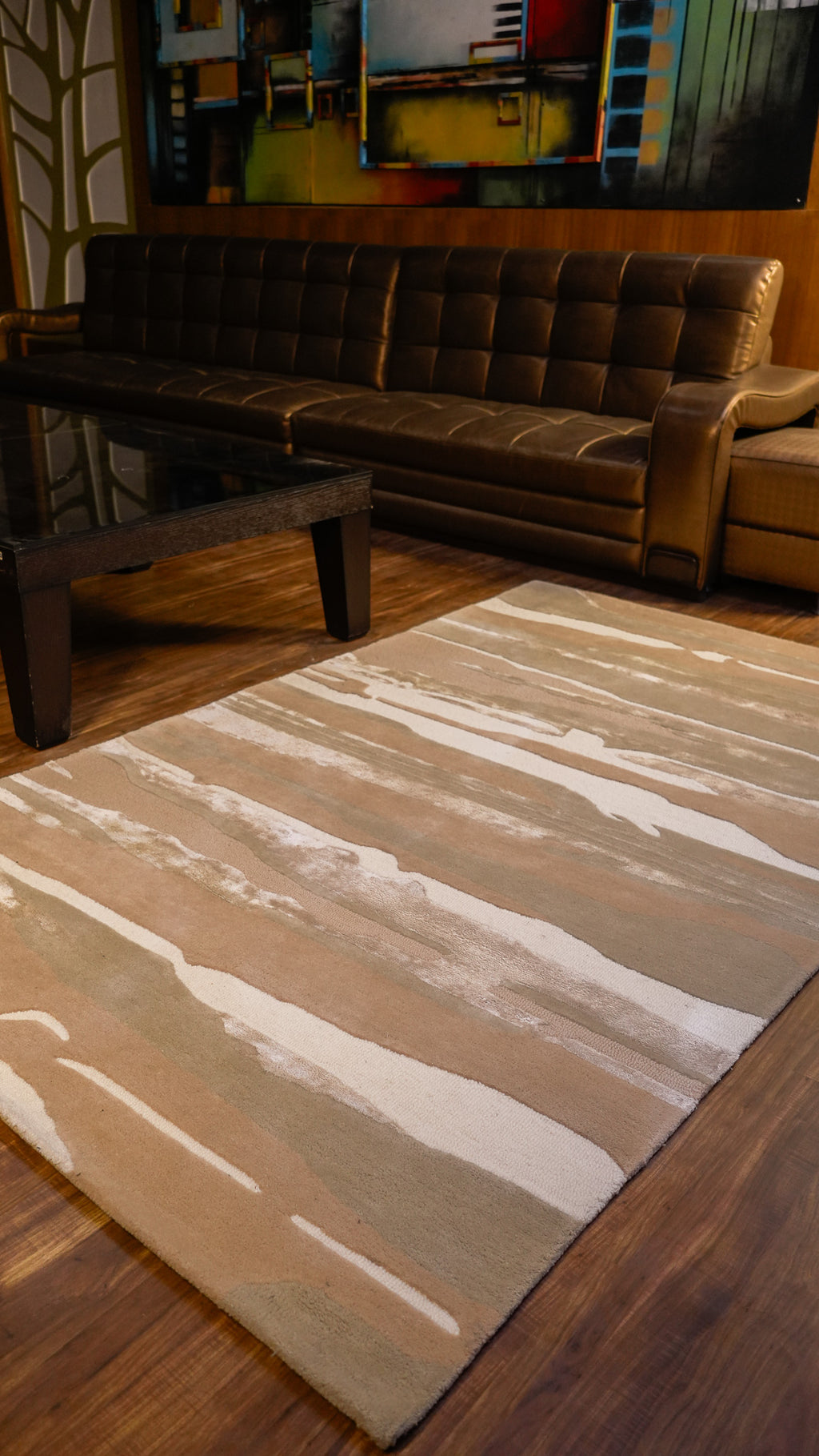 Desert Mirage Hand-Tufted Wool & Viscose Carpet