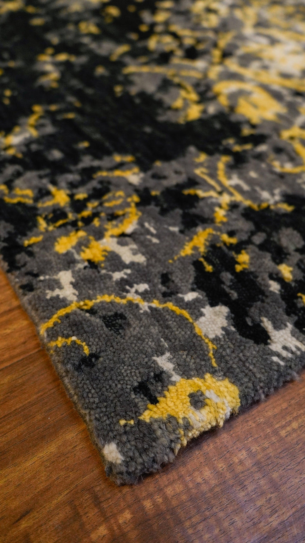 Twilight Bloom Hand-Knotted Woolen Carpet