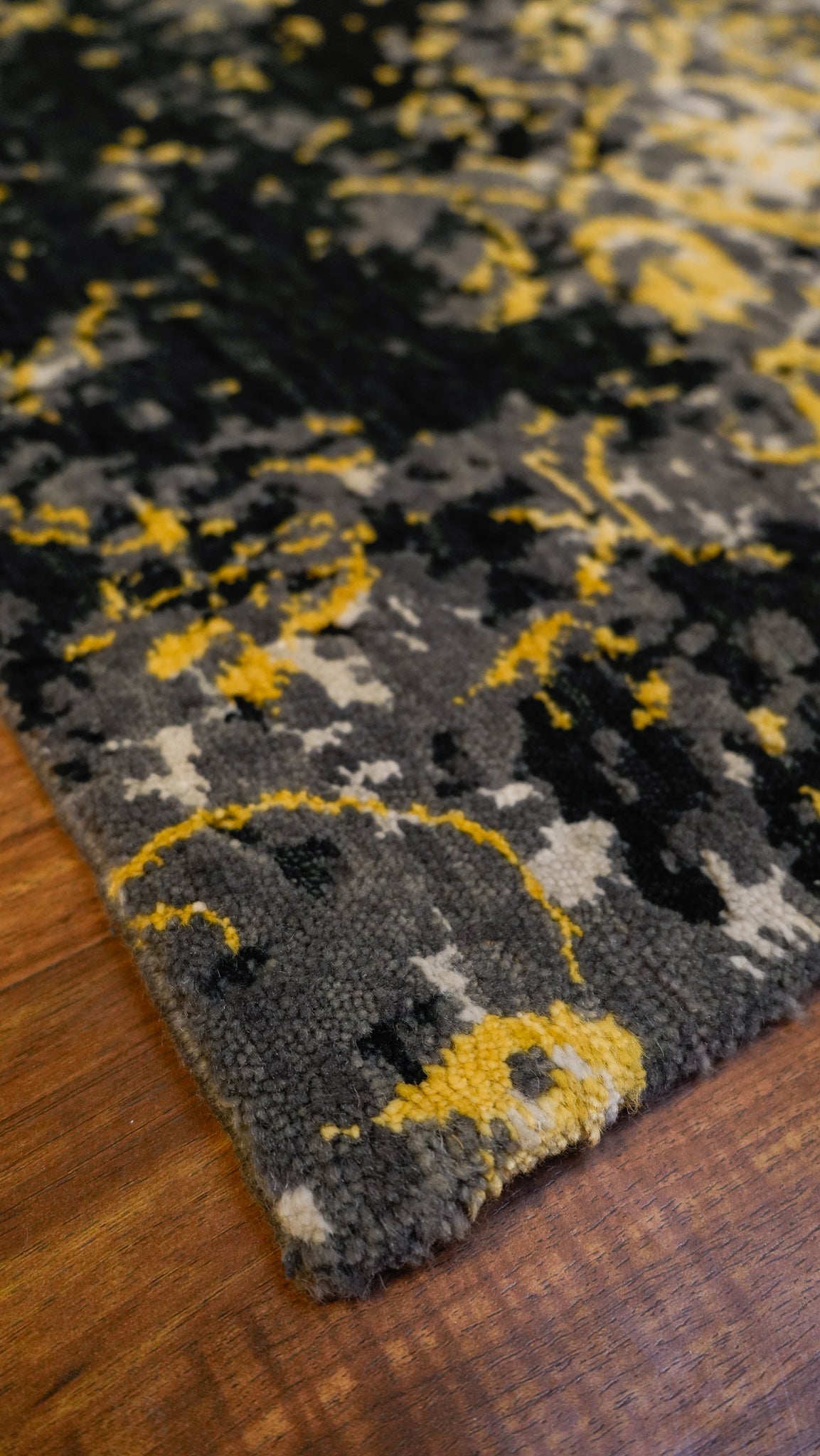 Twilight Bloom Hand-Knotted Woolen Carpet