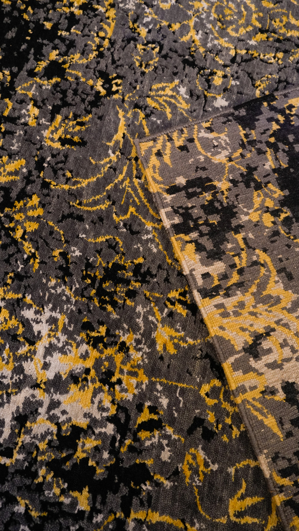 Twilight Bloom Hand-Knotted Woolen Carpet