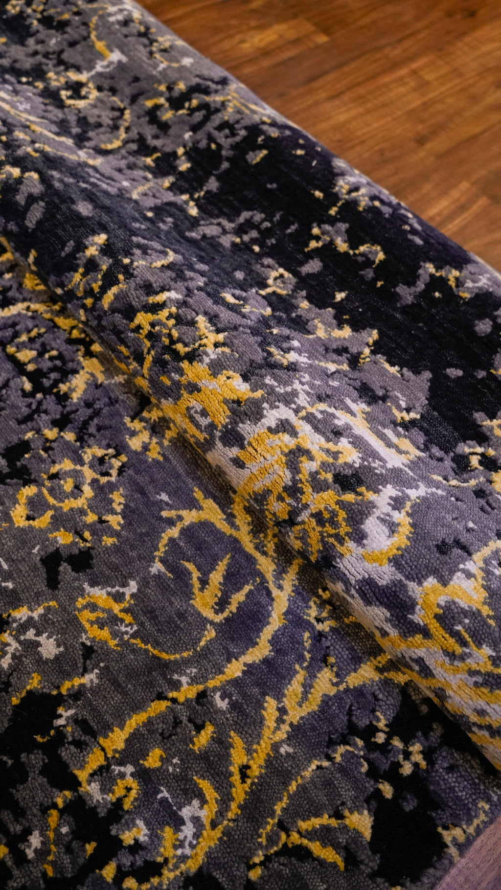 Twilight Bloom Hand-Knotted Woolen Carpet