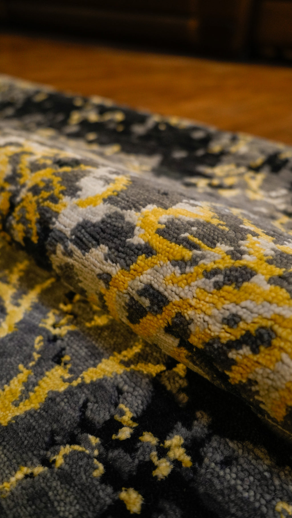 Twilight Bloom Hand-Knotted Woolen Carpet