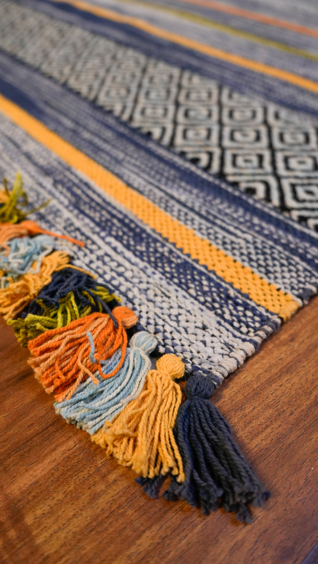 Boho Bands Hand-Woven Cotton Rug