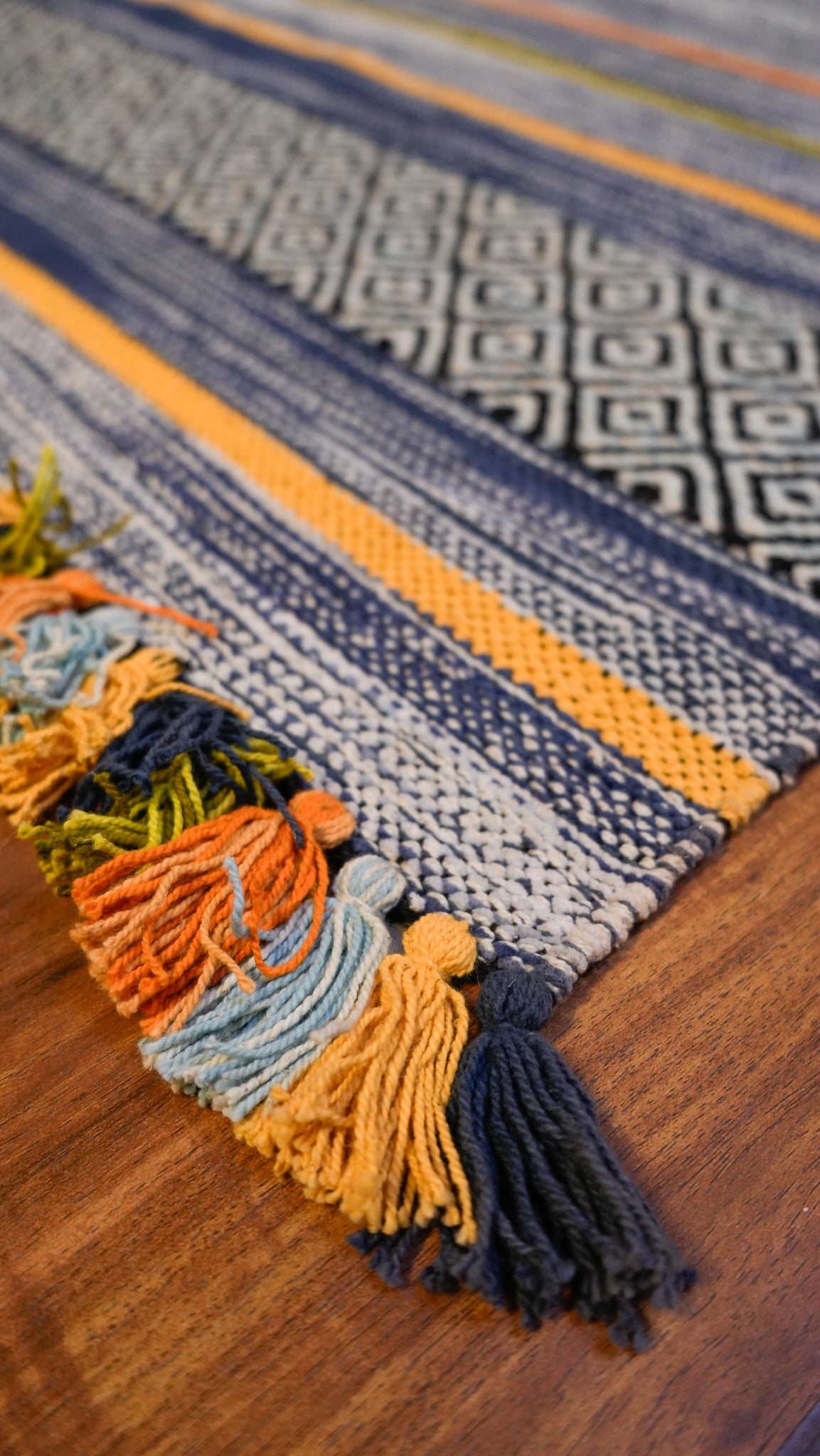 Boho Bands Hand-Woven Cotton Rug