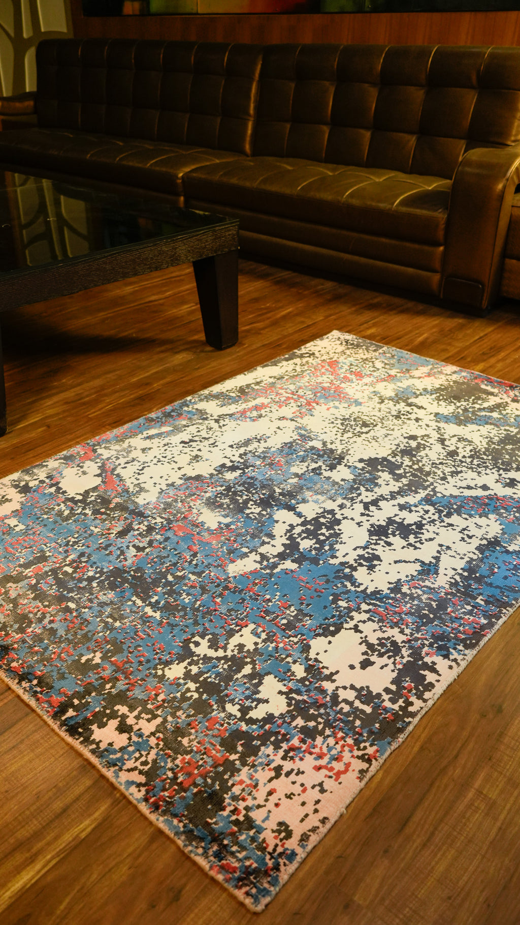 Cosmic Canvas Hand Loom Viscose Carpet