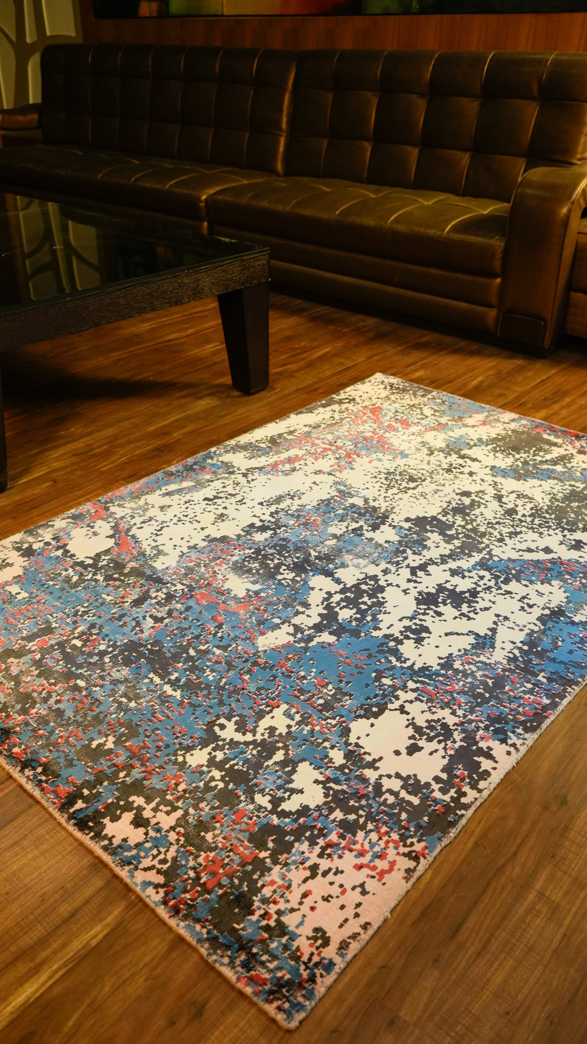 Cosmic Canvas Hand Loom Viscose Carpet