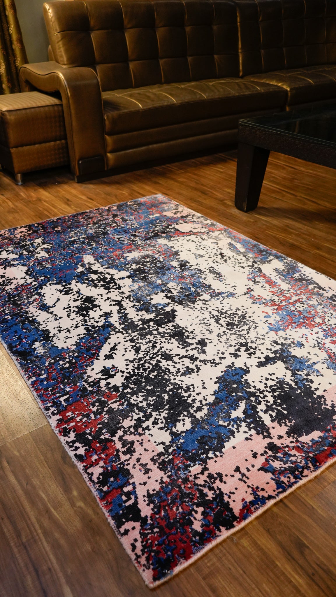 Cosmic Canvas Hand Loom Viscose Carpet