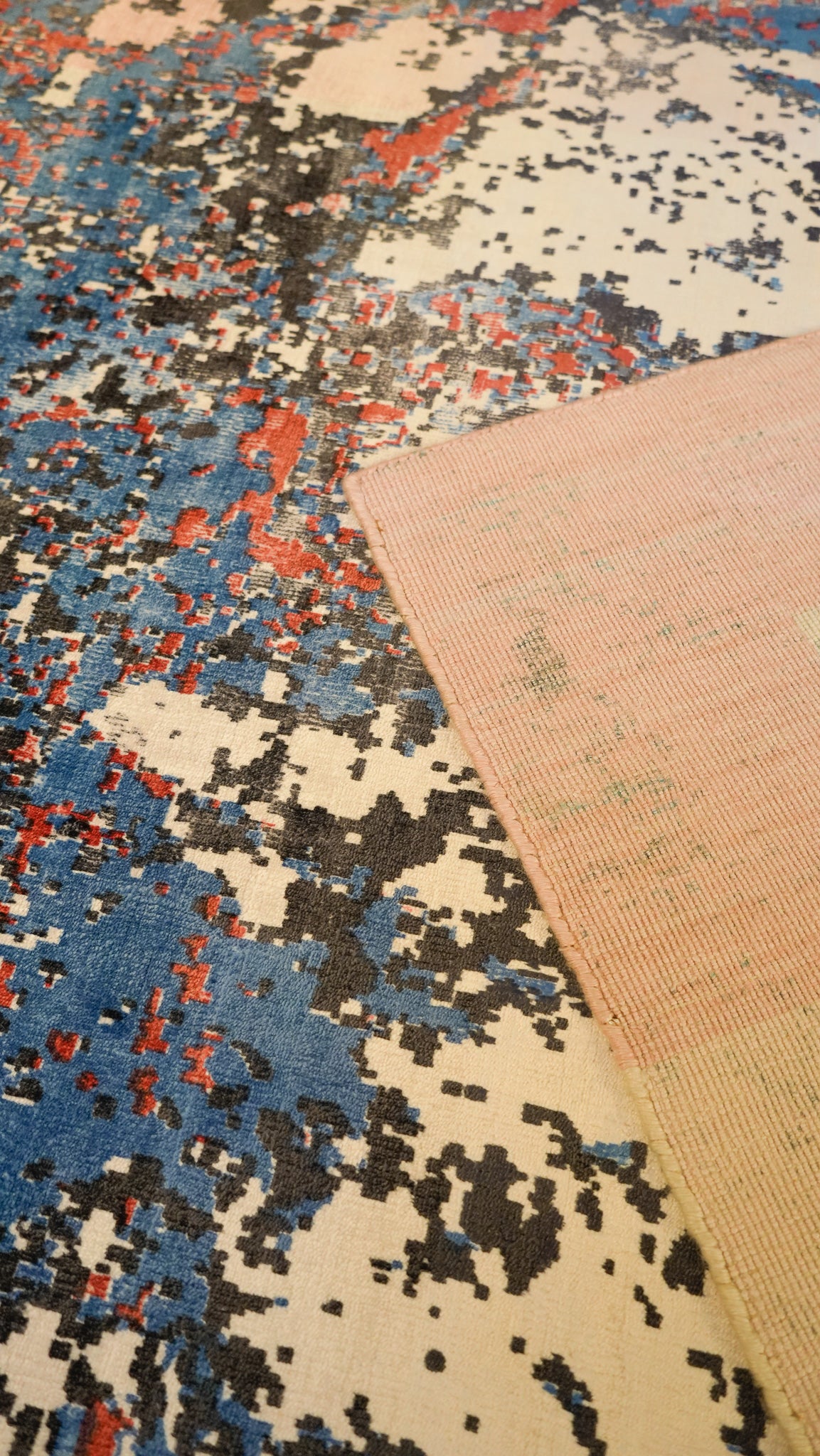 Cosmic Canvas Hand Loom Viscose Carpet