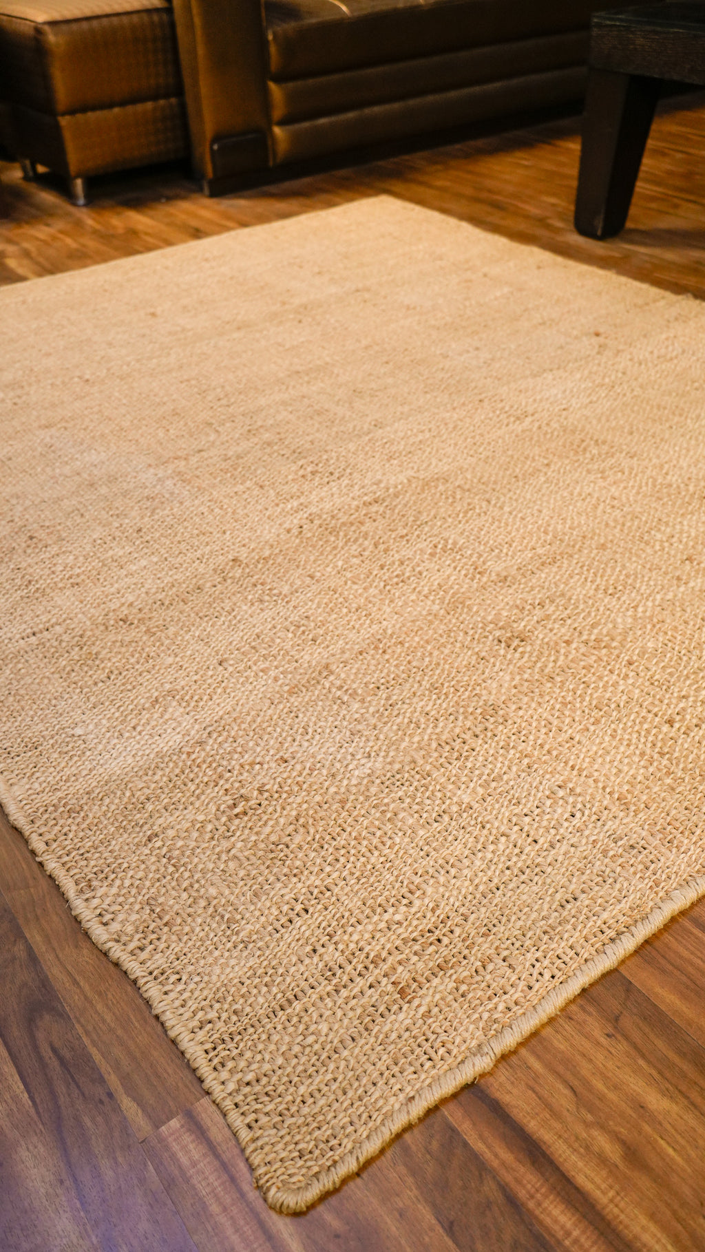 Natural Jute Rug Hand Woven 100% Jute Rug