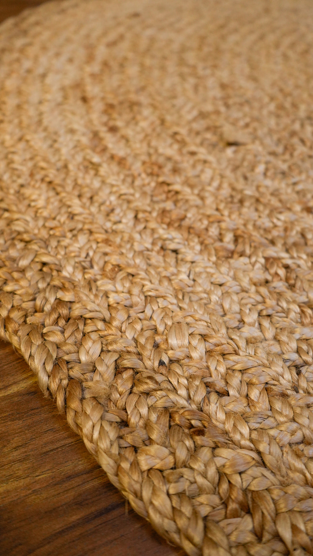Spiral Woven Rug Hand Woven 100% Jute Rug
