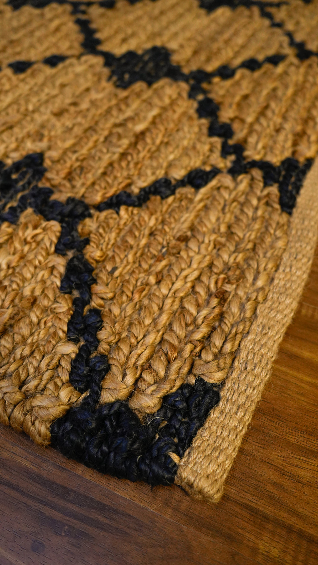 Knotted Woven Jute Rug Hand Woven 100% Jute Rug