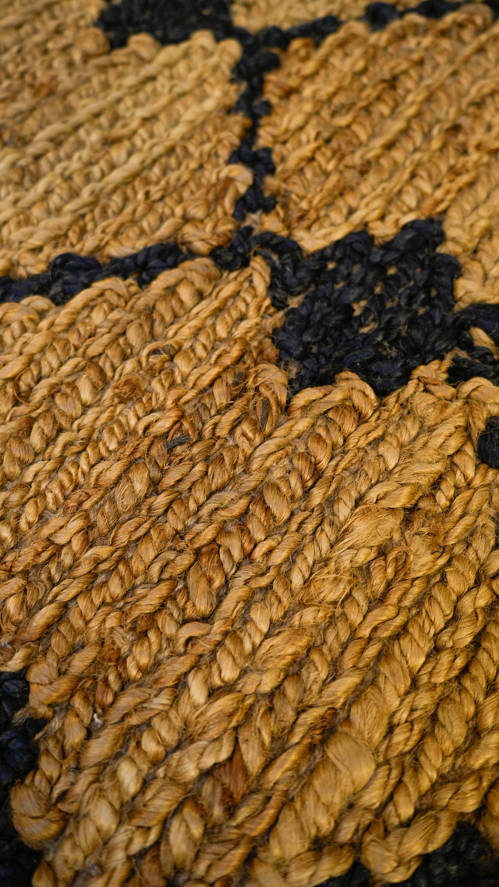 Knotted Woven Jute Rug Hand Woven 100% Jute Rug